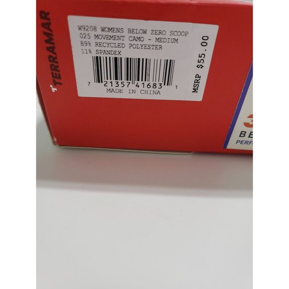 Terramar Below Zero Scoop-Neck Long-Sleeve Base-Layer Shirt - Movement Camo -‎ M - Picture 5 of 7